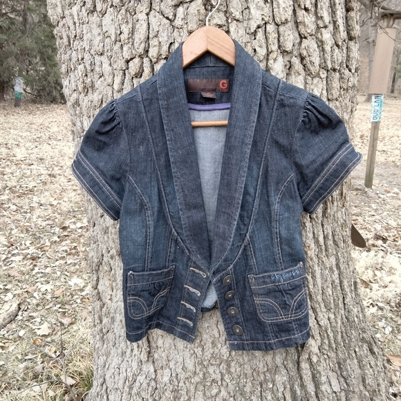 G by Guess Jackets & Blazers - 🌟 Final Sale!🌟G by Guess Short sleeve denim jacket in size S